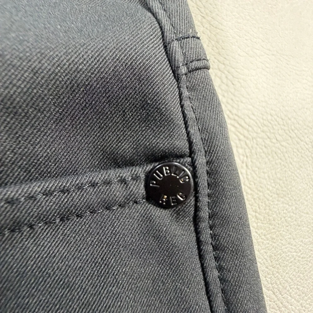 Public Rec Mens Workday Pants Black 36x30 Tapered Stretch Golf Commuter Chino
